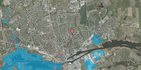 Oversvømmelsesrisiko fra vandløb på Østervangsvej 34, 3. 305, 8930 Randers NØ