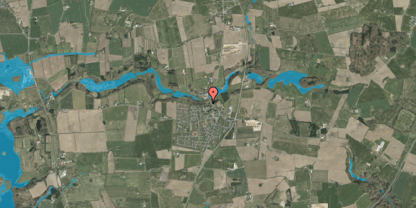 Oversvømmelsesrisiko fra vandløb på Almind Hule 11A, 6051 Almind