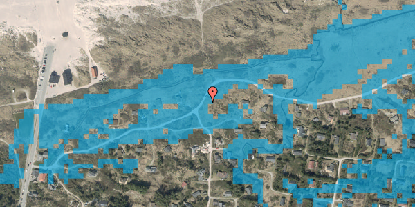 Oversvømmelsesrisiko fra vandløb på Redningsvejen 26, 9690 Fjerritslev