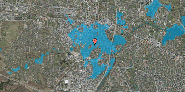 Oversvømmelsesrisiko fra vandløb på Solstien 7, 2610 Rødovre