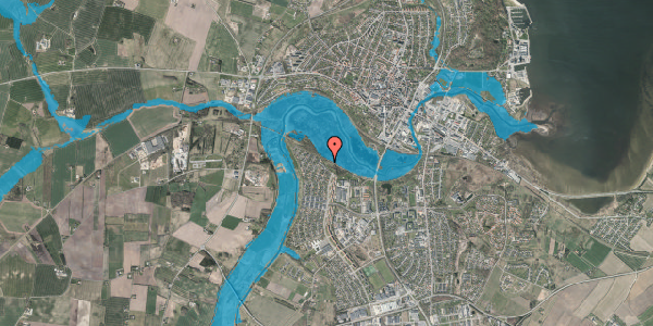 Oversvømmelsesrisiko fra vandløb på Ahornvænget 2, 7800 Skive