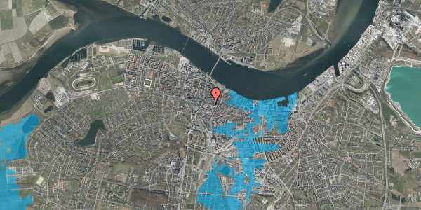 Oversvømmelsesrisiko fra vandløb på Algade 48, st. , 9000 Aalborg