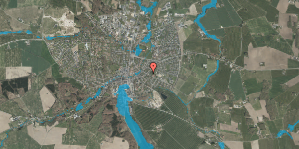 Oversvømmelsesrisiko fra vandløb på Østermarksvej 1B, 8300 Odder