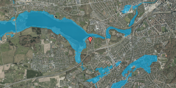 Oversvømmelsesrisiko fra vandløb på Haveforeningen Norringholm 538, 8260 Viby J