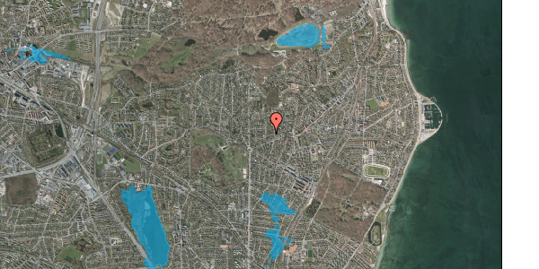 Oversvømmelsesrisiko fra vandløb på Gamlehave Alle 3F, 2920 Charlottenlund