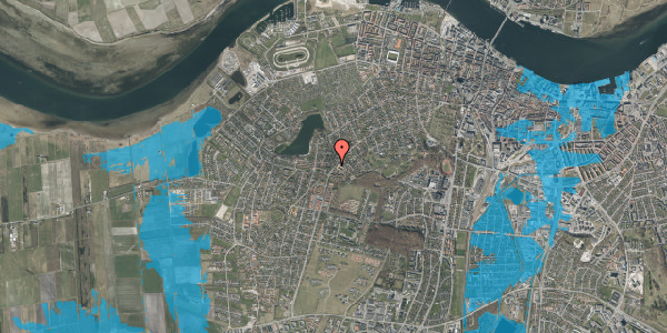 Oversvømmelsesrisiko fra vandløb på Hasserisvej 172, 9000 Aalborg