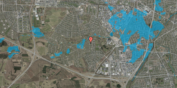 Oversvømmelsesrisiko fra vandløb på Vængedalen 707, 2600 Glostrup