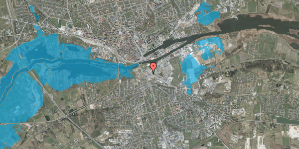 Oversvømmelsesrisiko fra vandløb på Grenåvej 16, 8960 Randers SØ