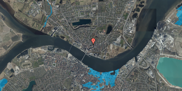 Oversvømmelsesrisiko fra vandløb på Sankt Peders Gade 5, 2. tv, 9400 Nørresundby