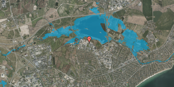 Oversvømmelsesrisiko fra vandløb på Norddigesvej 8, st. , 8240 Risskov