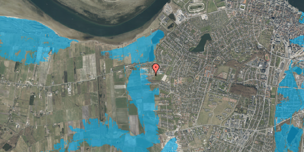 Oversvømmelsesrisiko fra vandløb på Morbærhaven 17, 9000 Aalborg