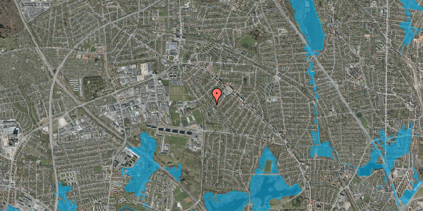 Oversvømmelsesrisiko fra vandløb på Søborg Parkalle 172, 2860 Søborg