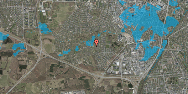 Oversvømmelsesrisiko fra vandløb på Vængedalen 118, 2600 Glostrup