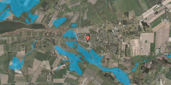 Oversvømmelsesrisiko fra vandløb på Jernbanegade 38C, 1. , 8961 Allingåbro