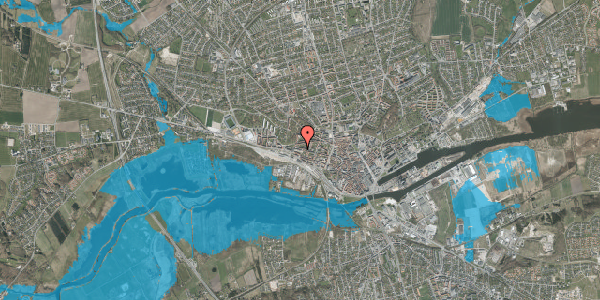 Oversvømmelsesrisiko fra vandløb på Søren Møllers Gade 43, 2. 17, 8900 Randers C