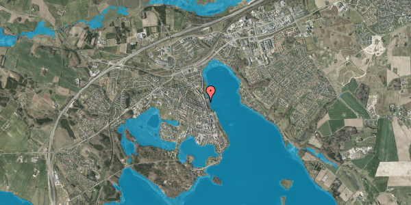 Oversvømmelsesrisiko fra vandløb på Adelgade 132, 8660 Skanderborg
