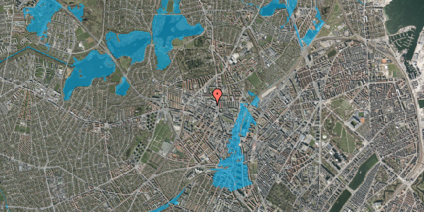 Oversvømmelsesrisiko fra vandløb på Bispevej 3, 2400 København NV
