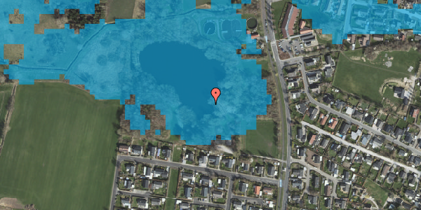 Oversvømmelsesrisiko fra vandløb på Svanevej 22, 4621 Gadstrup