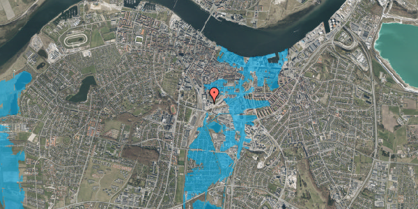 Oversvømmelsesrisiko fra vandløb på Godsbanen 95, 2. 3, 9000 Aalborg