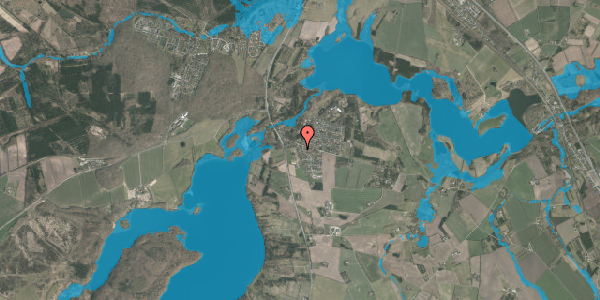 Oversvømmelsesrisiko fra vandløb på Rævlingstien 1V, 8800 Viborg