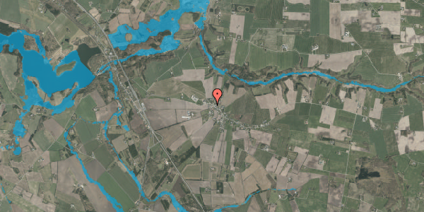 Oversvømmelsesrisiko fra vandløb på Klovenhøjvej 1A, 8800 Viborg