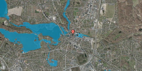 Oversvømmelsesrisiko fra vandløb på Lyngby Hovedgade 15B, 2800 Kongens Lyngby