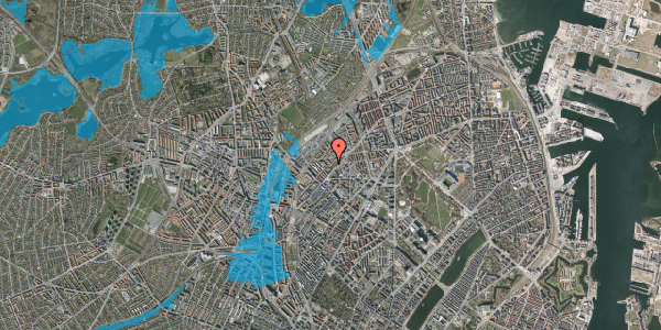 Oversvømmelsesrisiko fra vandløb på Sigynsgade 48, 2200 København N