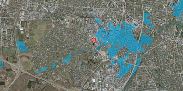 Oversvømmelsesrisiko fra vandløb på Nordre Hanevad 19, 2740 Skovlunde