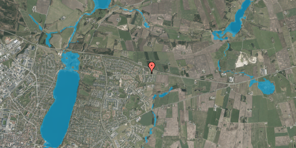 Oversvømmelsesrisiko fra vandløb på Palleshøje 63, 8800 Viborg