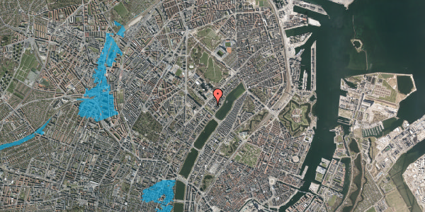 Oversvømmelsesrisiko fra vandløb på Ryesgade 51, 2100 København Ø