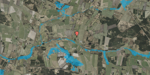 Oversvømmelsesrisiko fra vandløb på Klinkvej 46, 6623 Vorbasse