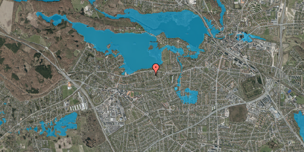 Oversvømmelsesrisiko fra vandløb på Birgitsvej 9A, 2880 Bagsværd