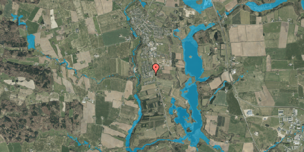 Oversvømmelsesrisiko fra vandløb på Elkærholmparken 42, 6040 Egtved