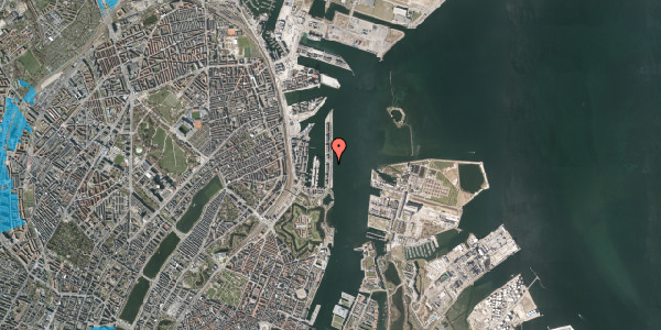 Oversvømmelsesrisiko fra vandløb på Langelinie Allé 46, 2100 København Ø