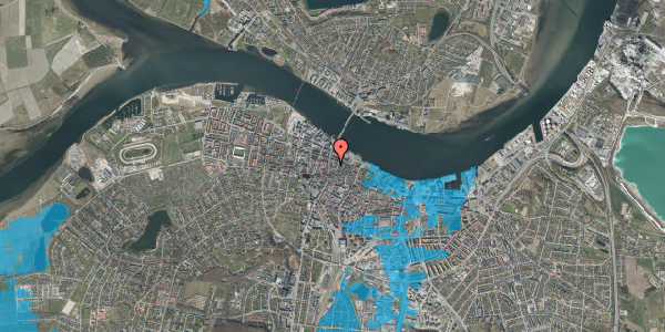 Oversvømmelsesrisiko fra vandløb på Korsgade 3, 3. tv, 9000 Aalborg