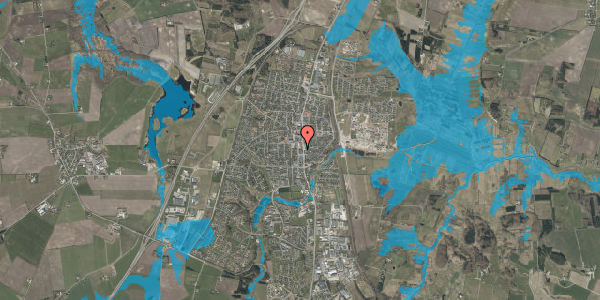 Oversvømmelsesrisiko fra vandløb på Bavnebakken 9H, 1. th, 9530 Støvring