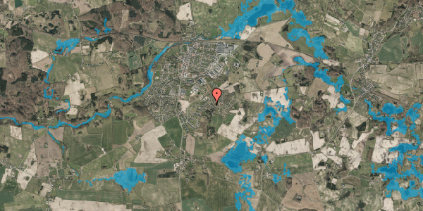 Oversvømmelsesrisiko fra vandløb på Troldebakken 5, 5560 Aarup
