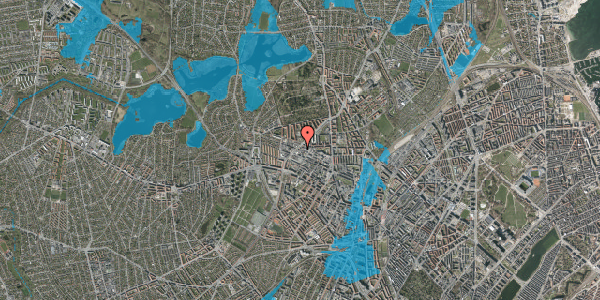 Oversvømmelsesrisiko fra vandløb på Dortheavej 45, 1. , 2400 København NV