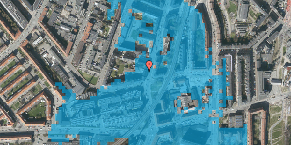 Oversvømmelsesrisiko fra vandløb på Nordre Fasanvej 239, 2200 København N