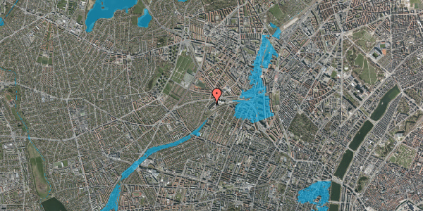 Oversvømmelsesrisiko fra vandløb på Jordbærvej 69, 2400 København NV