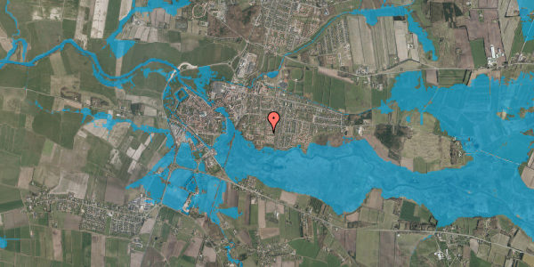 Oversvømmelsesrisiko fra vandløb på Bøge Alle 15S, 6760 Ribe