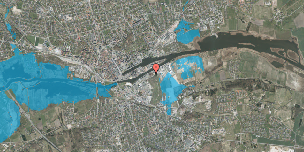 Oversvømmelsesrisiko fra vandløb på Tronholmen 45, 8960 Randers SØ