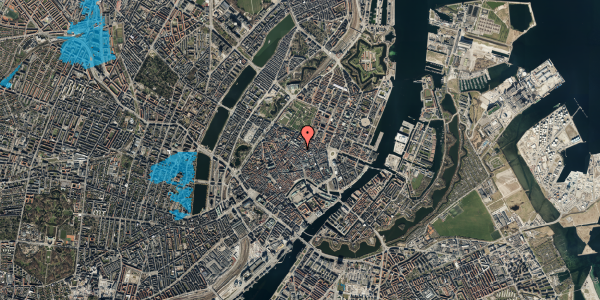 Oversvømmelsesrisiko fra vandløb på Pilestræde 45, st. , 1112 København K