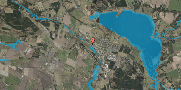 Oversvømmelsesrisiko fra vandløb på Dybdalsvej 16, 7442 Engesvang