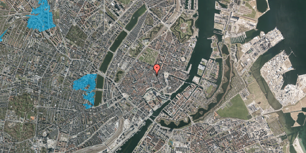 Oversvømmelsesrisiko fra vandløb på Pilestræde 23, 1112 København K