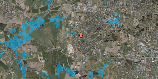 Oversvømmelsesrisiko fra vandløb på Dyreholm 8, 2765 Smørum