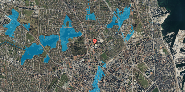 Oversvømmelsesrisiko fra vandløb på Peter Rørdams Vej 4, 2. 9, 2400 København NV