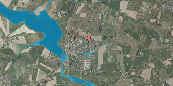 Oversvømmelsesrisiko fra vandløb på Pilevangen 16, 8355 Solbjerg