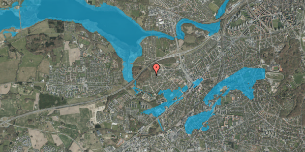 Oversvømmelsesrisiko fra vandløb på Skovkanten 18, 8260 Viby J