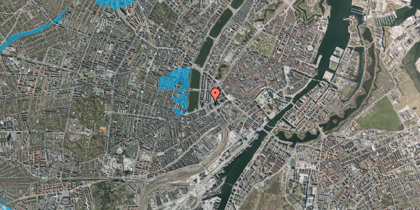 Oversvømmelsesrisiko fra vandløb på Vester Farimagsgade 6, 5. 5437, 1606 København V